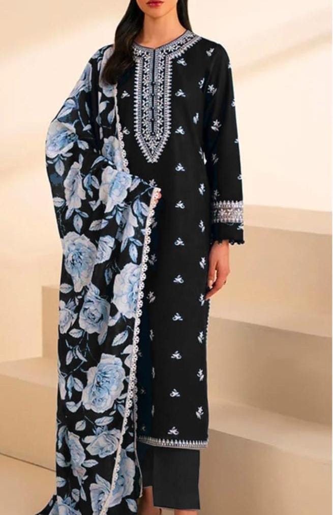✨ Winter’s Luxury Dhanak 3PC Embroidered Collection ✨