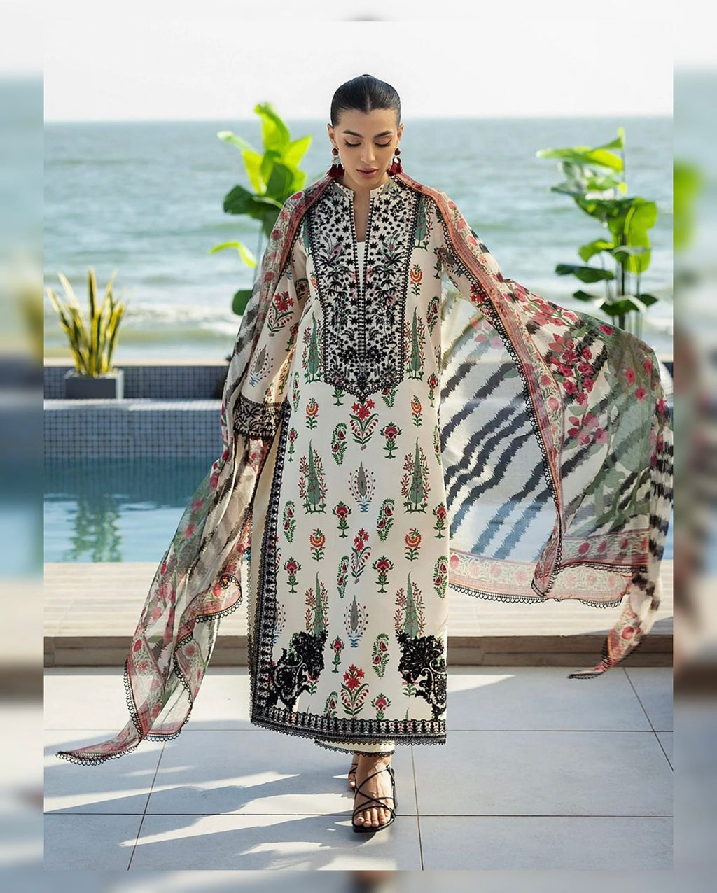 New Arrival | Tie & Dye Digital Printed 3PC Suit – Shamooz Silk ✨