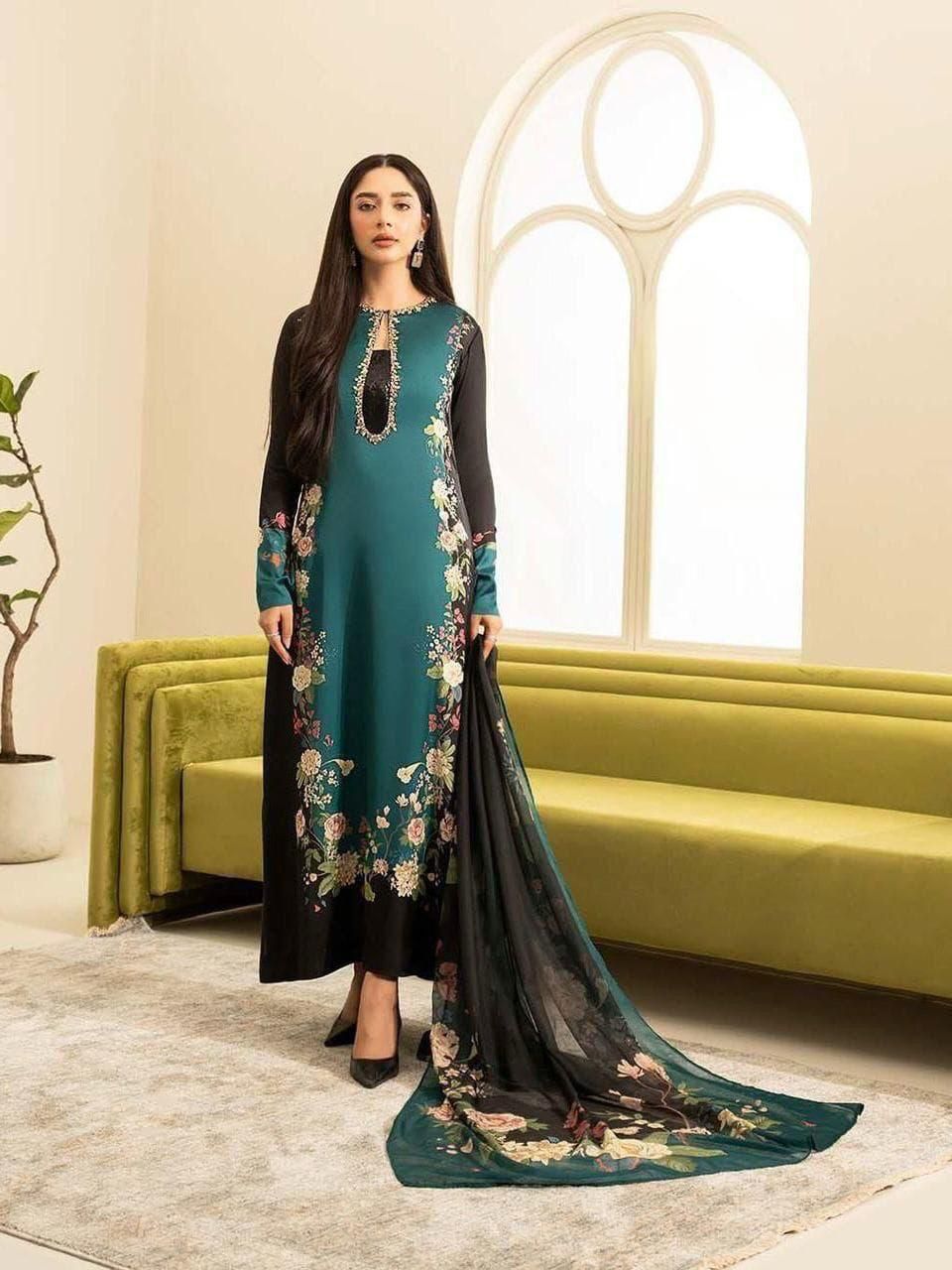 New Arrival | Tie & Dye Digital Printed 3PC Suit – Shamooz Silk ✨