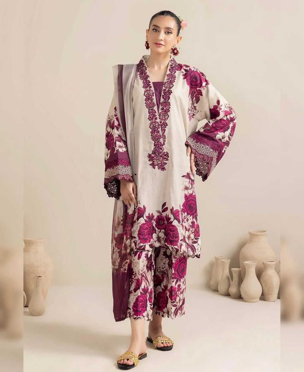 New Arrival | Tie & Dye Digital Printed 3PC Suit – Shamooz Silk ✨