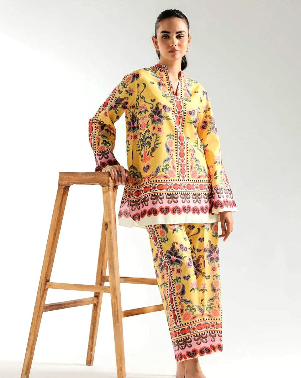 New Arrival | Tie & Dye Digital Printed 3PC Suit – Shamooz Silk ✨
