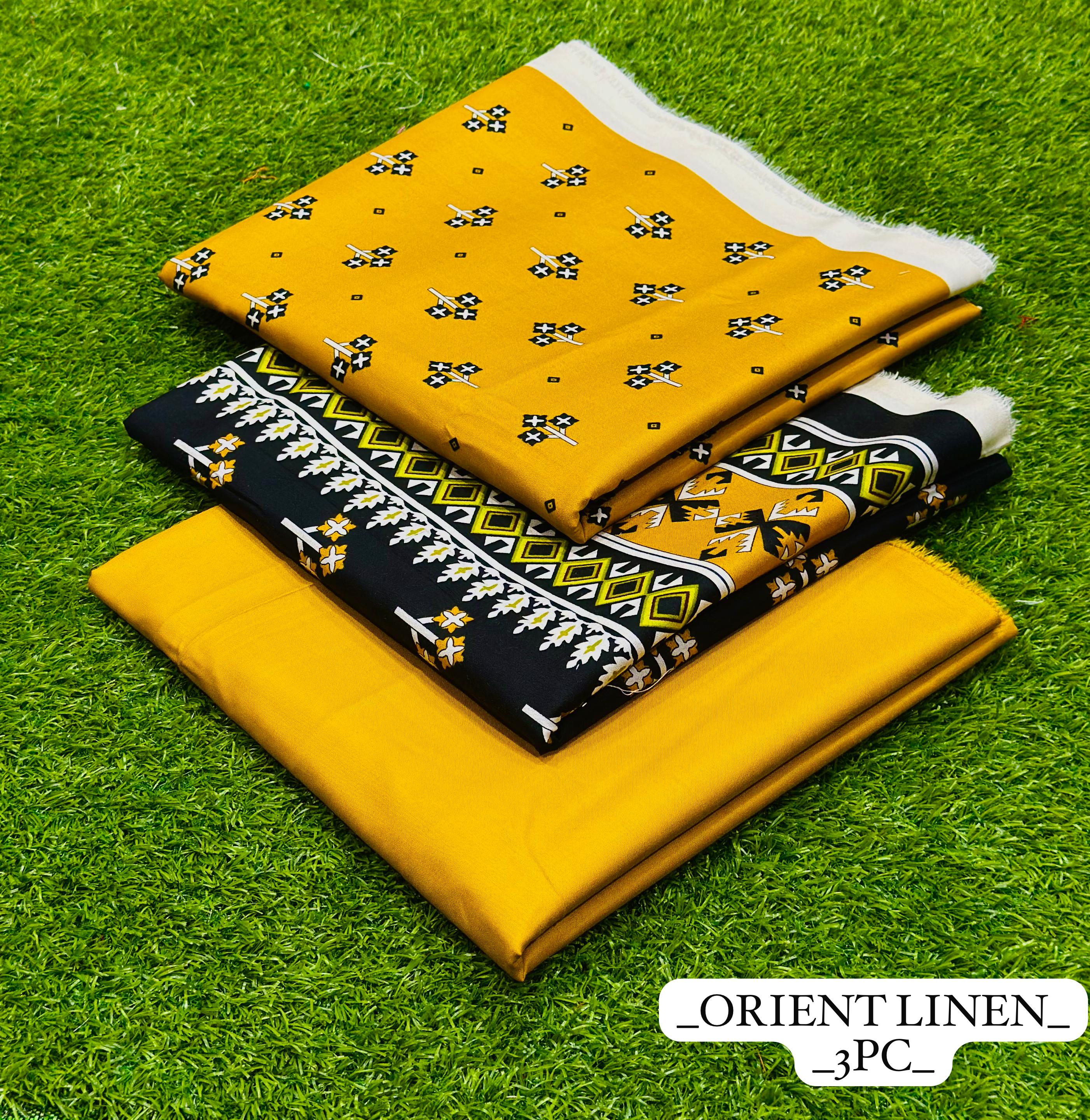 Almirah, Orient & IB Lilen 2025 | Premium Linen 3pc Printed Suits Collection