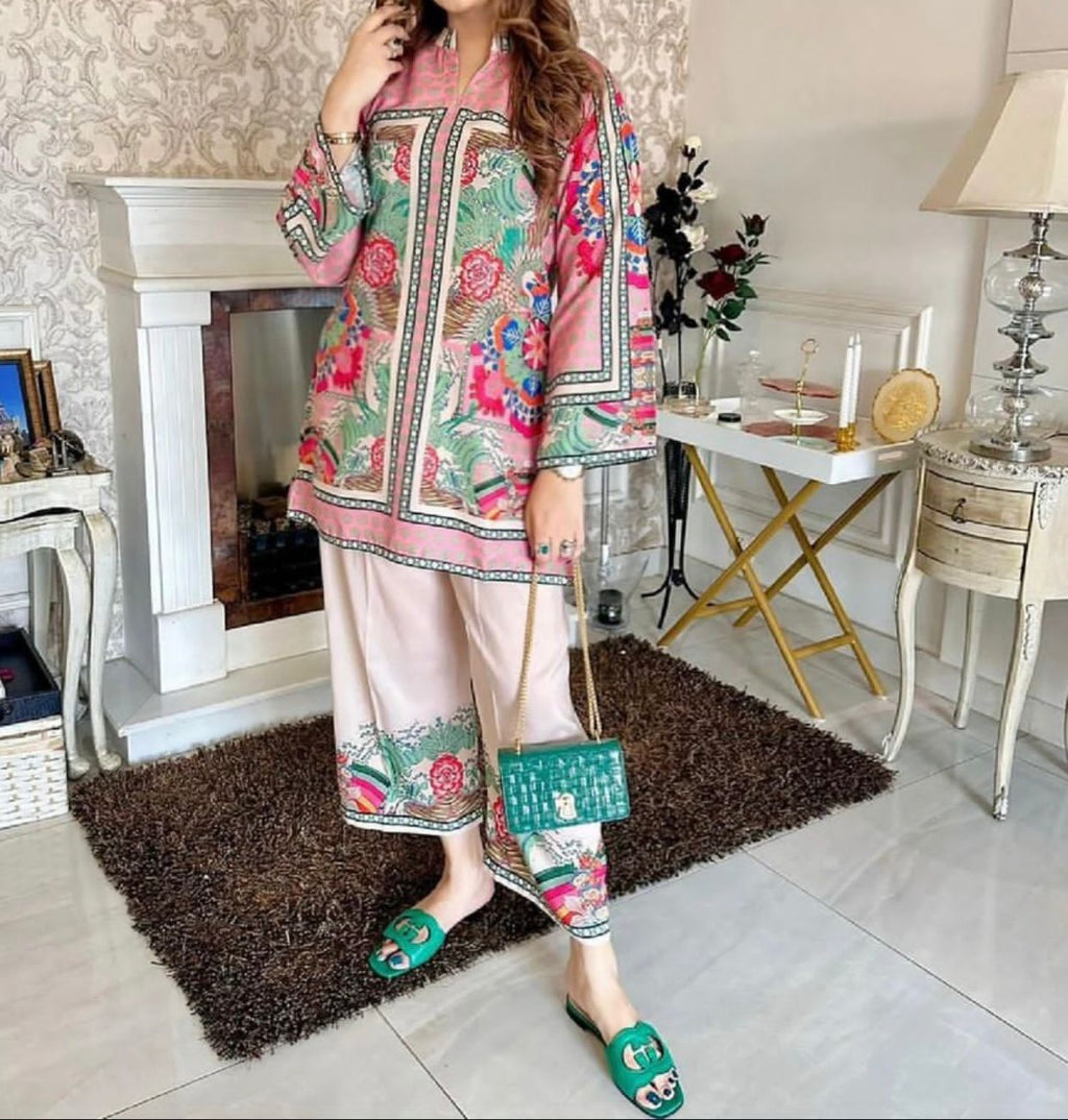 New Arrival | Tie & Dye Digital Printed 3PC Suit – Shamooz Silk ✨