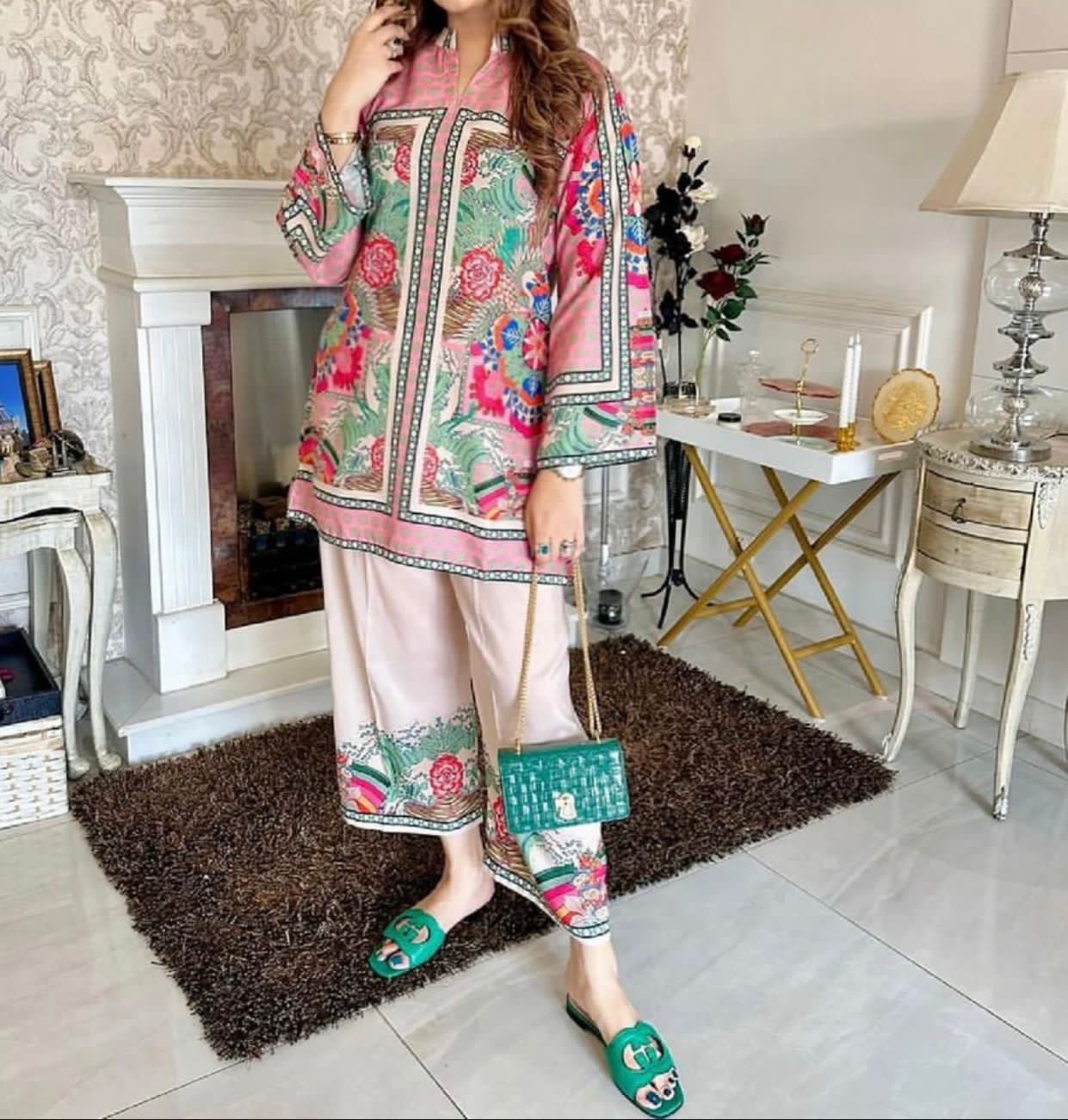 New Arrival | Tie & Dye Digital Printed 3PC Suit – Shamooz Silk ✨