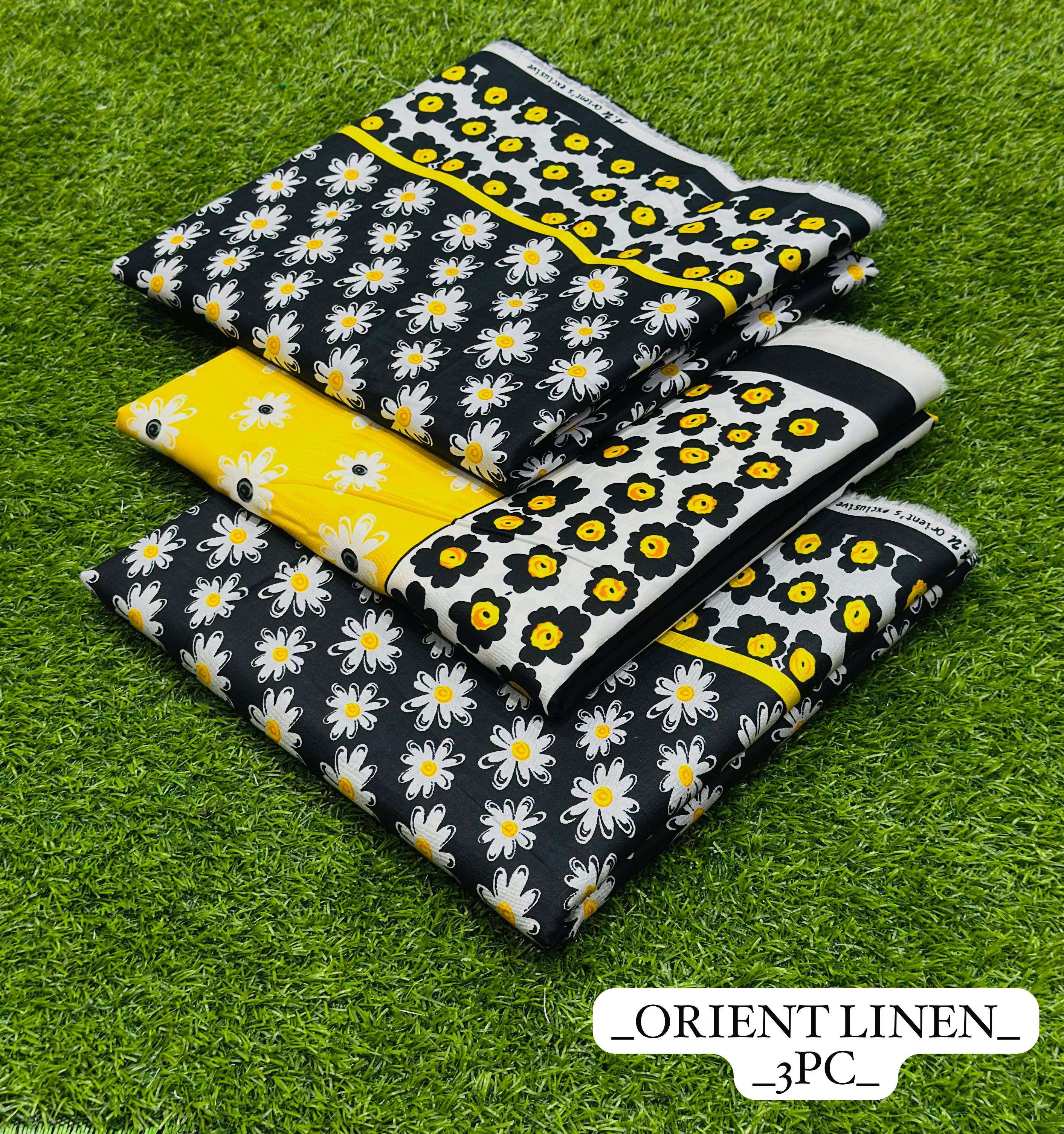 Almirah, Orient & IB Lilen 2025 | Premium Linen 3pc Printed Suits Collection