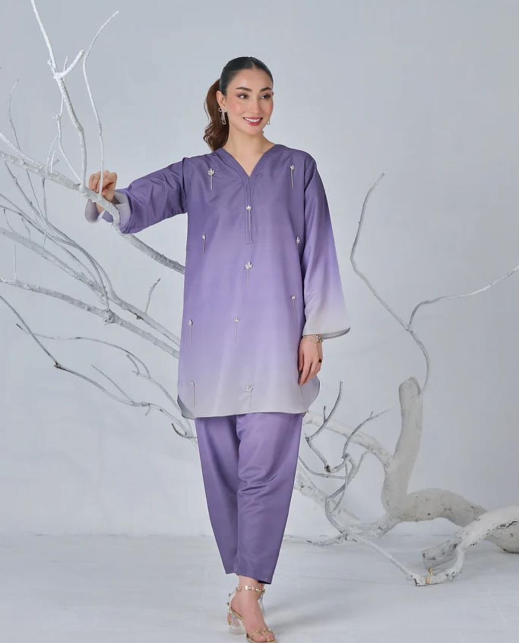 New Arrival | Tie & Dye Digital Printed 3PC Suit – Shamooz Silk ✨